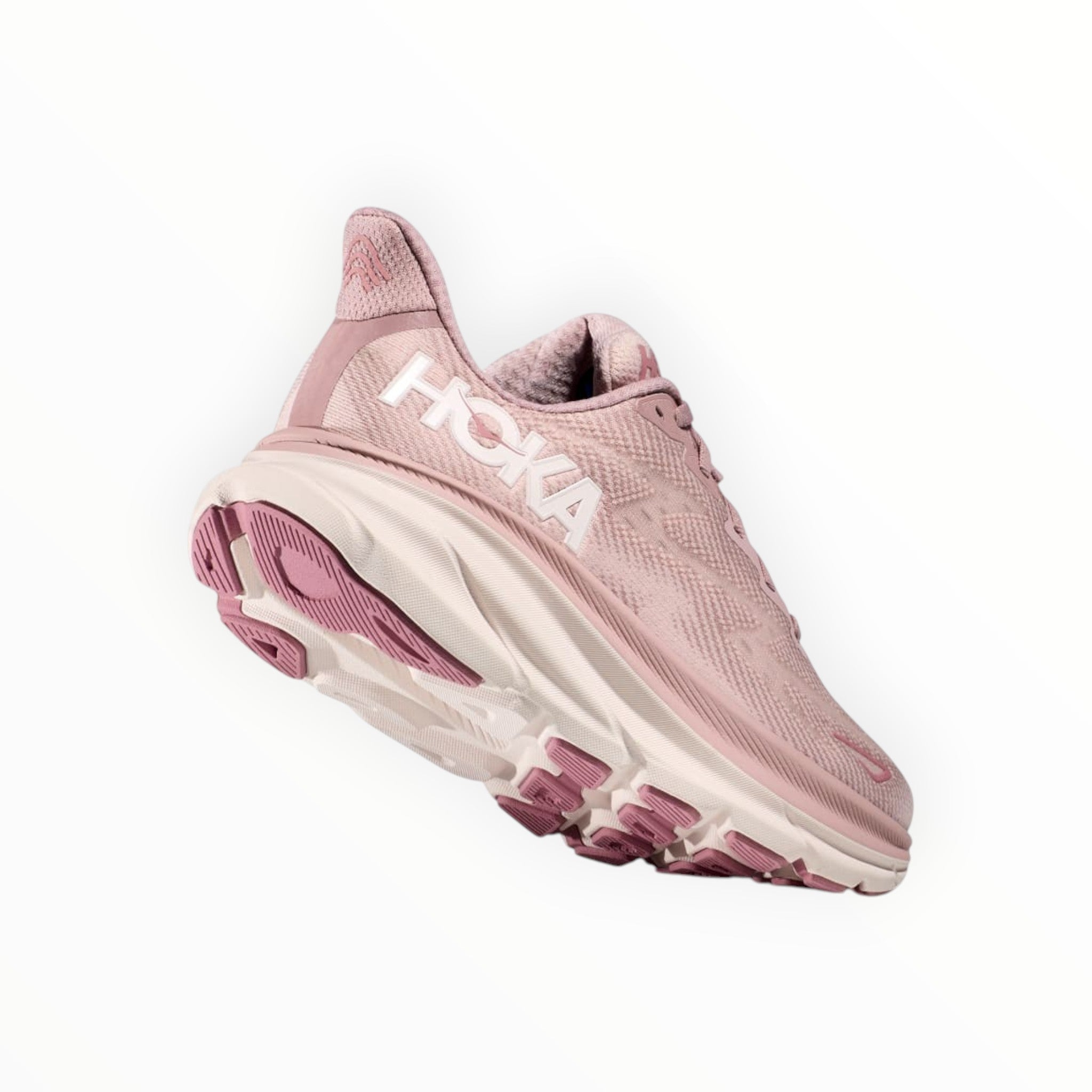 WOMEN HOKA CLIFTON 9 RUNNING SHOES (Pink) - SS23