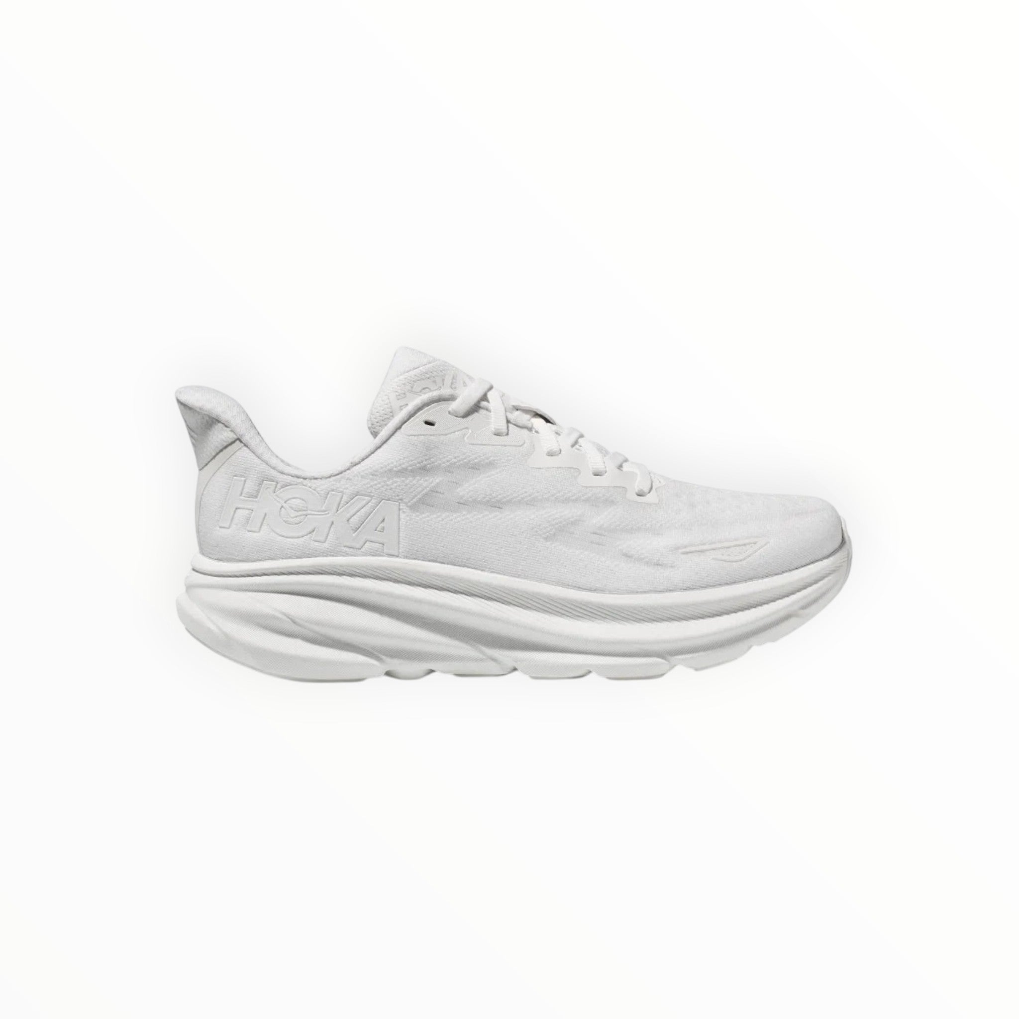 MEN HOKA CLIFTON 9 RUNNING SHOES (White) - SS23