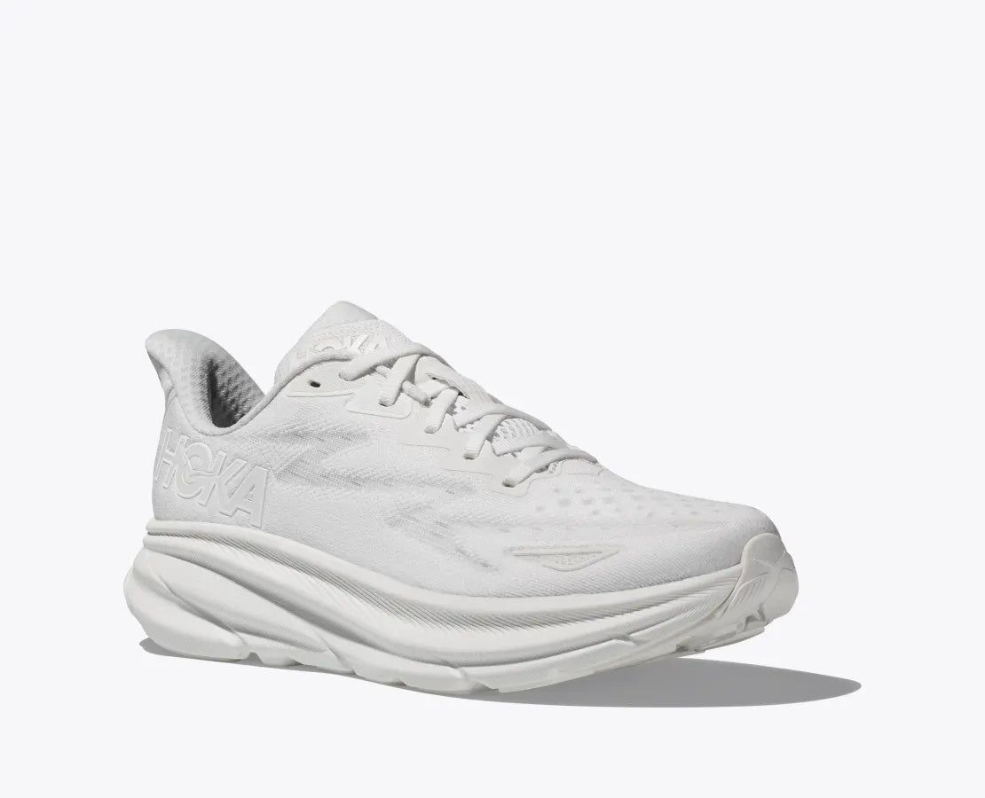 MEN HOKA CLIFTON 9 RUNNING SHOES (White) - SS23
