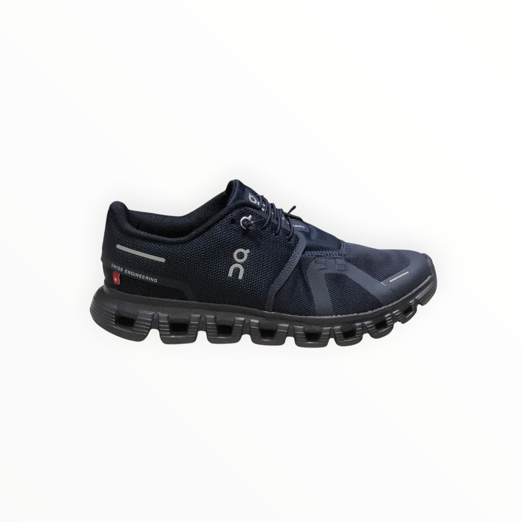 On - Cloud 6 Waterproof Shoes Black and Deep Blue