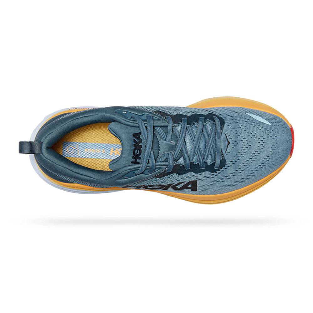 HOKA BONDI 8 MEN'S RUNNING SHOES - (GOBLIN BLUE / MOUNTAIN SPRING)