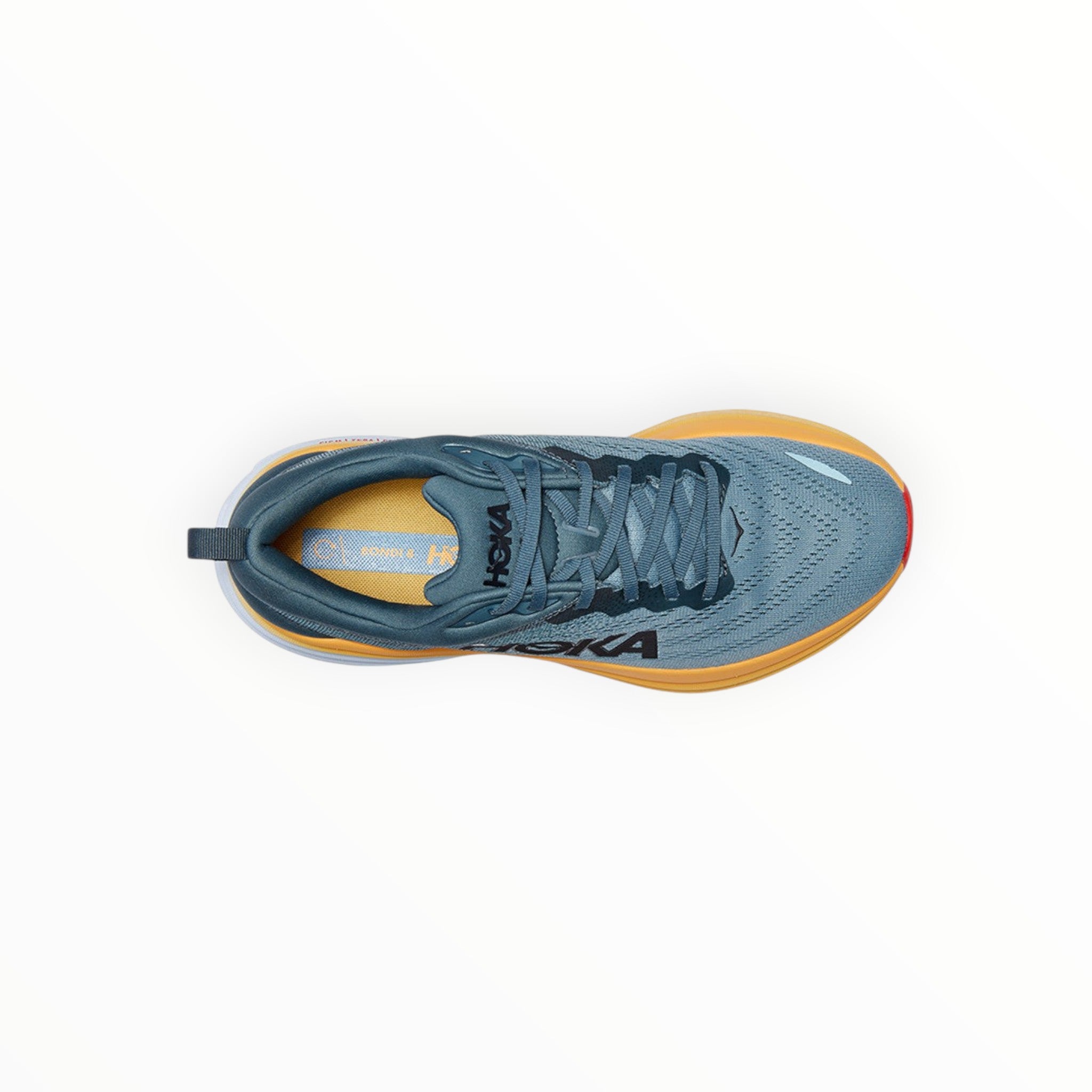 HOKA BONDI 8 WOMEN'S RUNNING SHOES (GOBLIN BLUE / MOUNTAIN SPRING) - SS23