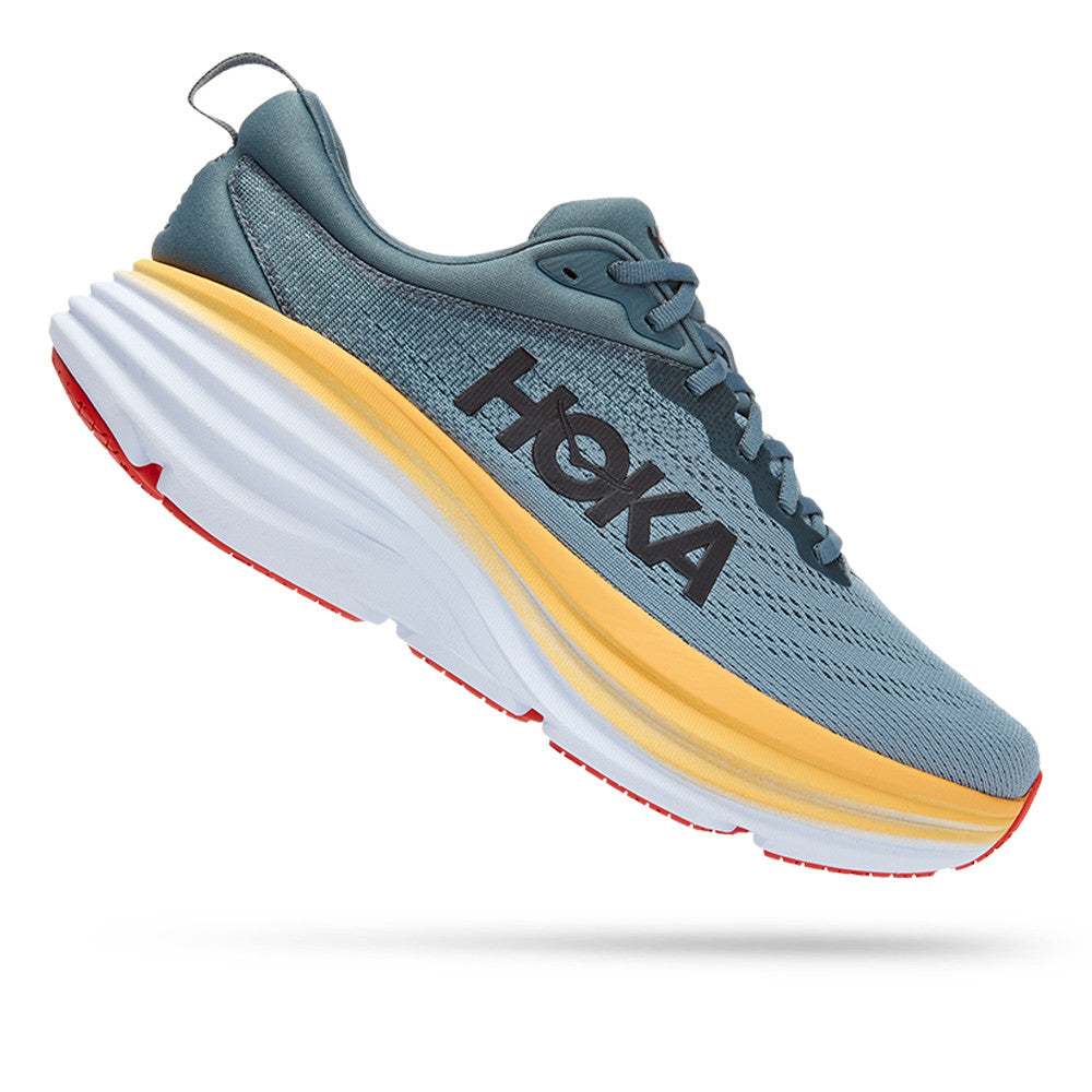 HOKA BONDI 8 MEN'S RUNNING SHOES - (GOBLIN BLUE / MOUNTAIN SPRING)