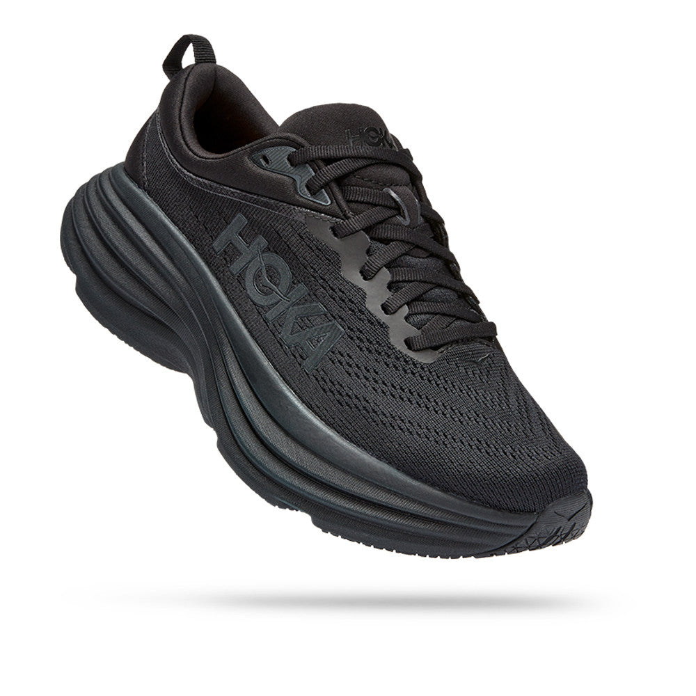 HOKA BONDI 8 MEN'S RUNNING SHOES -(Black)
