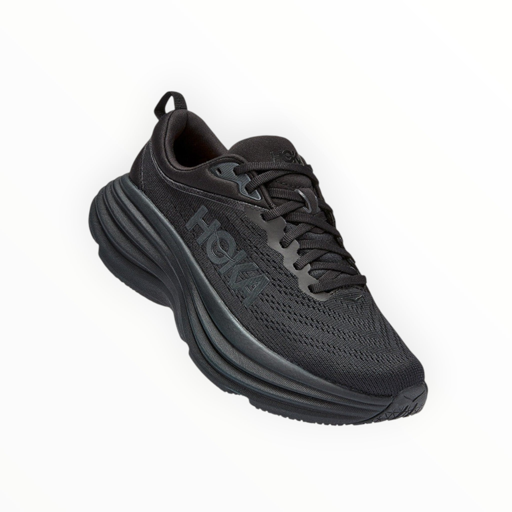 HOKA BONDI 8 MEN'S RUNNING SHOES -(Black)