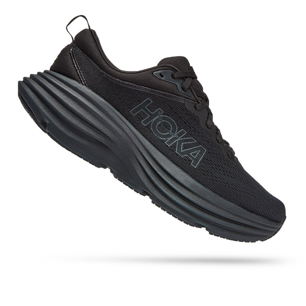 HOKA BONDI 8 WOMEN'S RUNNING SHOES - (Black) SS23