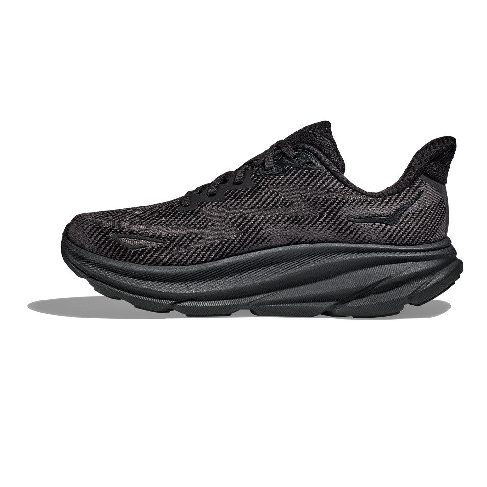 MEN HOKA CLIFTON 9 RUNNING SHOES (Black) - SS23