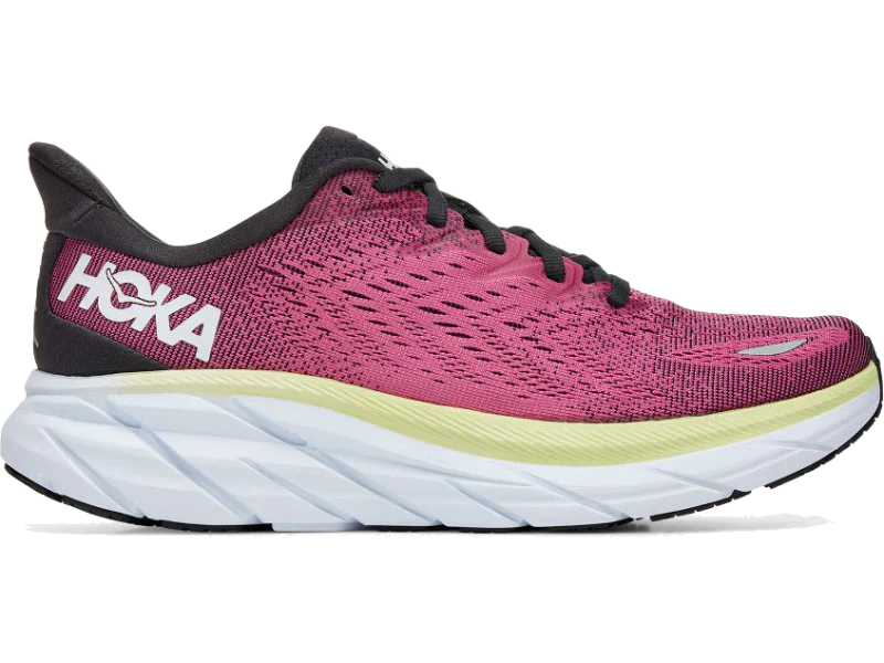 HOKA CLIFTON 8 MEN RUNNING SHOES - Blue Graphite/Ibis Rose