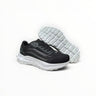 EWW Sports Shoes Alo Runner womens black and white lightweight low-top sneakers with cushioned white outsoles.