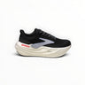 EWW Sports Shoes Brooks Glycerin Max Comfort running shoe in black and grey with a thick white cushioned sole.