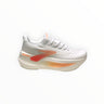 EWW Sports Shoes Men's Glycerin Max 2 white and orange running shoes with plush cushioning and GlideRoll™ Rocker.