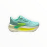 EWW Sports Shoes Glycerin Max 2 men's running shoes in mint green with neon green accents and a white and yellow gradient sole.