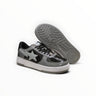 EWW Sports Shoes grey and black low-top sneakers with star logo and rubber outsole on a white background.