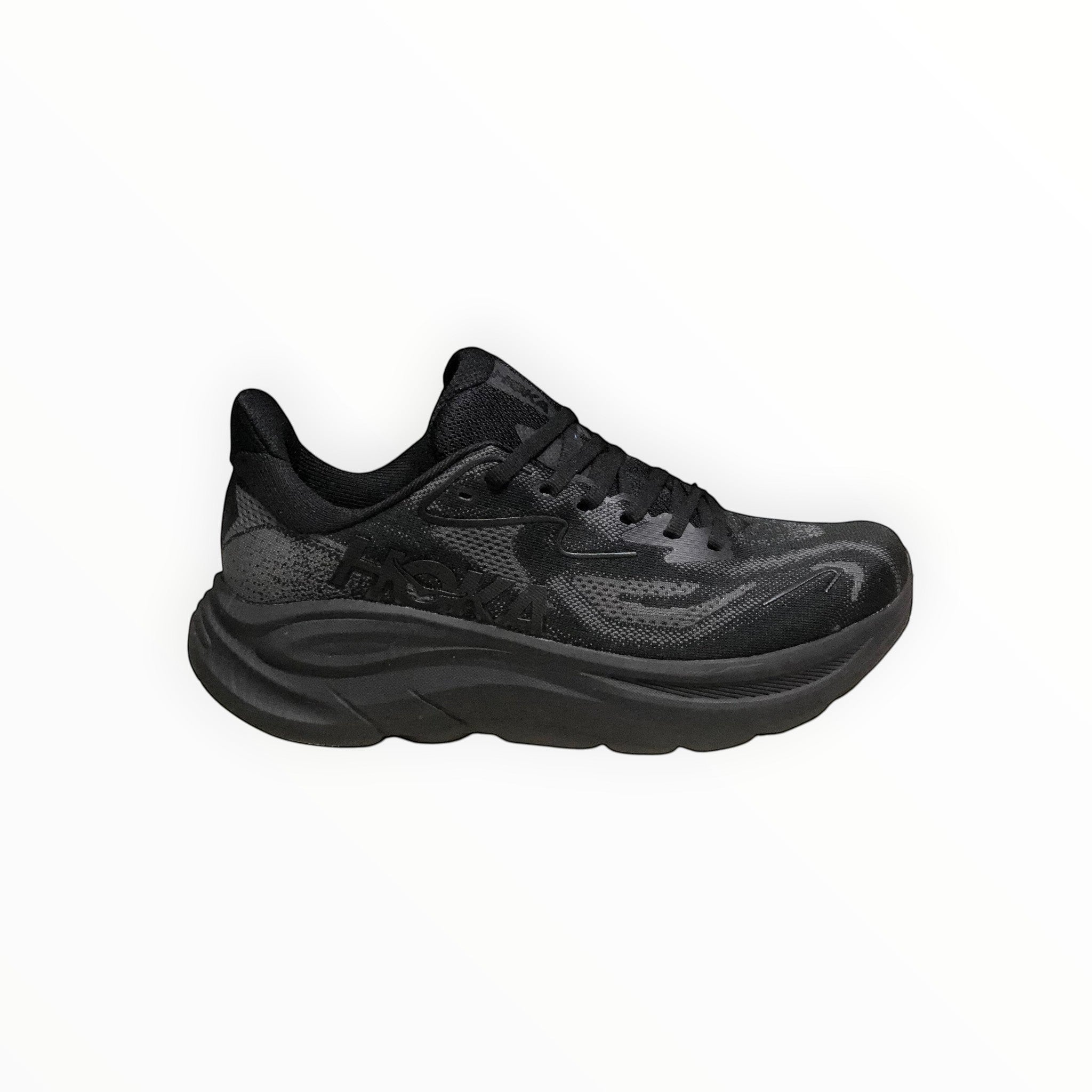 Womens Hoka Clifton 10 - Black - EWW Sports Shoes