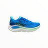 EWW Sports Shoes Men's Hoka Clifton 10 blue running shoe with breathable mesh upper and cushioned sole.