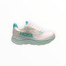 EWW Sports Shoes Men's Hoka Clifton 10 light blue and white running shoe with breathable mesh upper and plush cushioning.