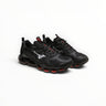 EWW Sports Shoes Mizuno Wave Prophecy 14S men's running shoes in triple black with Infinity Wave plate technology.