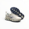 EWW Sports Shoes Mizuno Wave Prophecy 14S running shoes in white and grey with visible Infinity Wave plate technology.