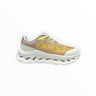 EWW Sports Shoes On Cloudtilt Remix gold and white running shoe with see-through x-ray effect upper and white CloudTec Phase midsole.