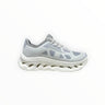 EWW Sports Shoes On Cloudtilt Remix grey running shoe with layered see-through upper and chunky white CloudTec Phase™ midsole.