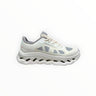 EWW Sports Shoes On Cloudtilt Remix white and grey running shoes with see-through x-ray effect upper and CloudTec Phase cushioning.