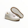 EWW Sports Shoes Alo Yoga Recovery Mode white low-top sneakers with gum rubber outsoles and lace-up closure.