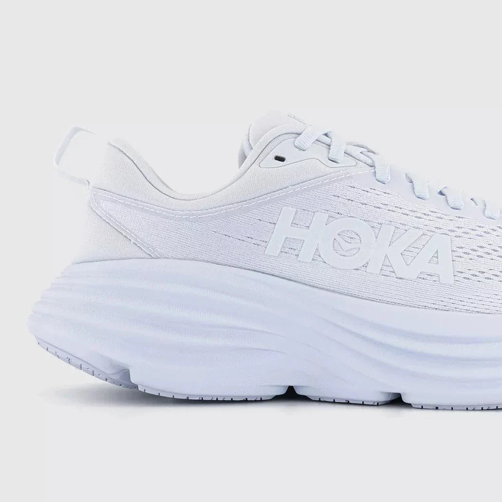 HOKA BONDI 8 WOMEN'S RUNNING SHOES (White) - SS23