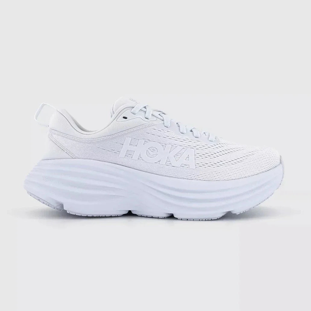 HOKA BONDI 8 WOMEN'S RUNNING SHOES (White) - SS23