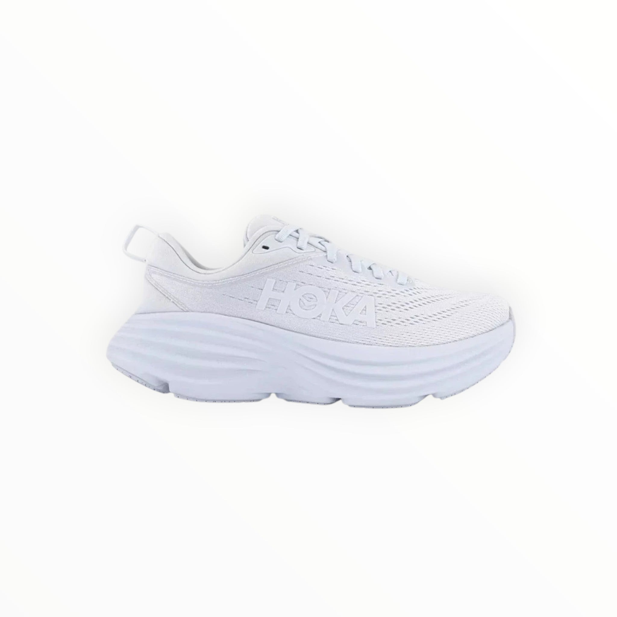 HOKA BONDI 8 WOMEN'S RUNNING SHOES (White)