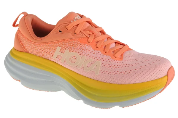 Hoka Bondi 8 Women's Running Shoes (Orange)