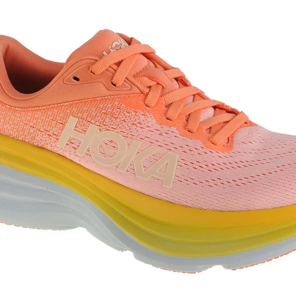 Hoka Bondi 8 Women's Running Shoes (Orange)