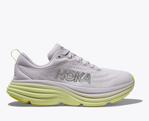 Hoka Bondi 8 Women's Running Shoes (nimbus cloud / luminary green)