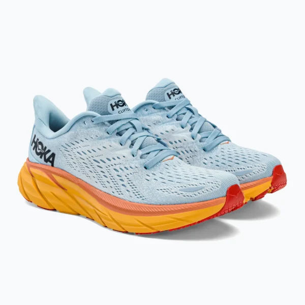 HOKA Clifton 8 Womens Running Shoes (light blue)