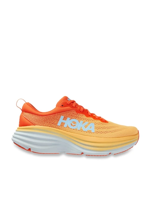 HOKA BONDI 8 MEN'S RUNNING SHOES (Orange)