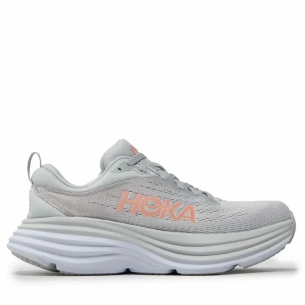 Hoka Bondi 8 Women's Running Shoes (Harbor Mist/Lunar Rock)