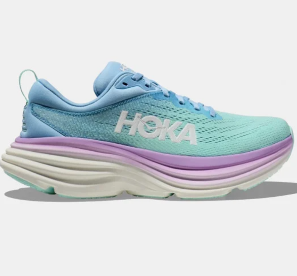 Hoka Bondi 8 Women's Running Shoes (Blue)