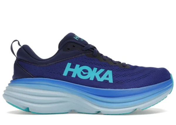 HOKA BONDI 8 MEN'S RUNNING SHOES (Blue)