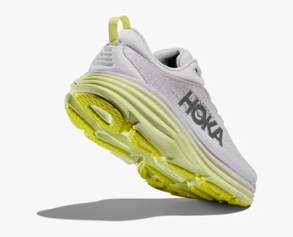 Hoka Bondi 8 Women's Running Shoes (nimbus cloud / luminary green)