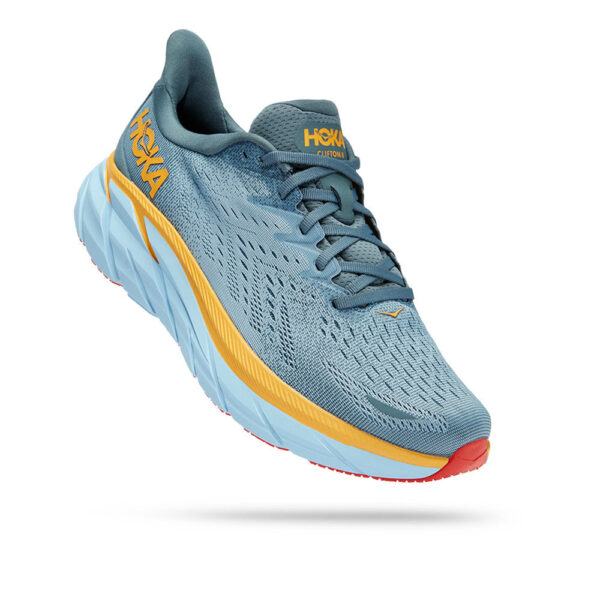 HOKA CLIFTON 8 WOMEN'S RUNNING SHOES (MOUNTAIN SPRING)