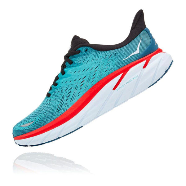 HOKA CLIFTON 8 WOMEN'S RUNNING SHOES (Real Teal / Aquarelle)