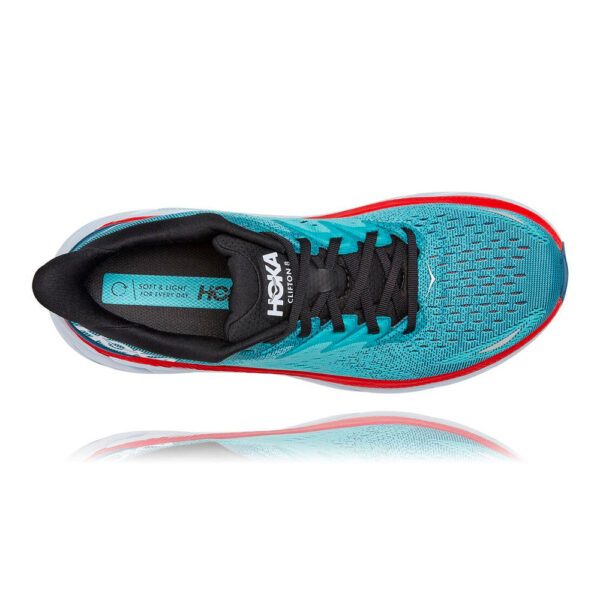 HOKA CLIFTON 8 WOMEN'S RUNNING SHOES (Real Teal / Aquarelle)