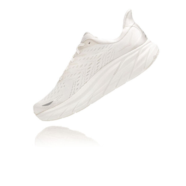 HOKA CLIFTON 8 WOMEN'S RUNNING SHOES (White)